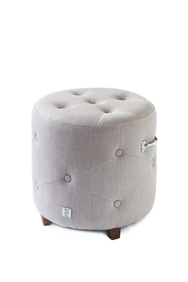 3464001_1 Bowery Footstool linen flax – Bild 1