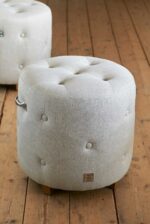Bowery Footstool linen flax – Bild 2