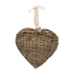 Rustic Rattan Loving Heart Ornament, Weihnachtsdeko