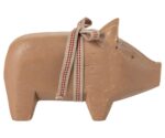 Holzschwein altrosa klein 10cm