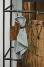 Spültuch Mynte dusty green staubig grün gestrickt – Bild 4