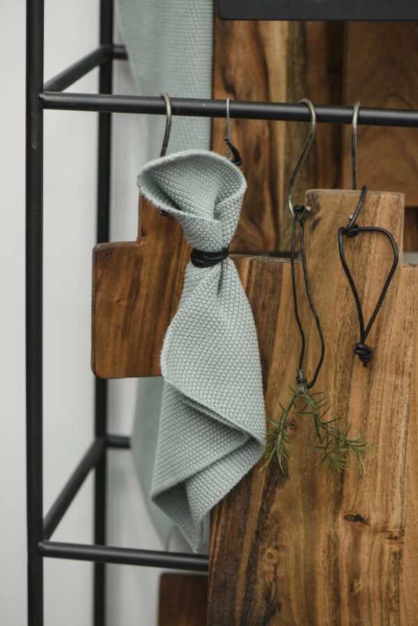 Spültuch Mynte dusty green staubig grün gestrickt – Bild 4