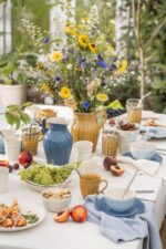 Handtuch Mynte Cornflower nordic sky hellblau gestrickt – Bild 4