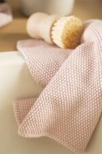 Spültuch Mynte rose shadow gestrickt – Bild 2