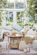 Thermoskanne Polyrattangeflecht natur Edelstahl – Bild 3