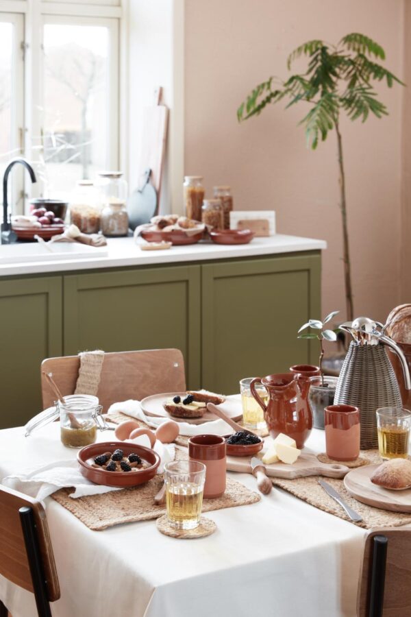 Thermoskanne Polyrattangeflecht grau Edelstahl – Bild 2