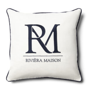 RM Monogram Pillow Cover white 50x50, Kissenbezug