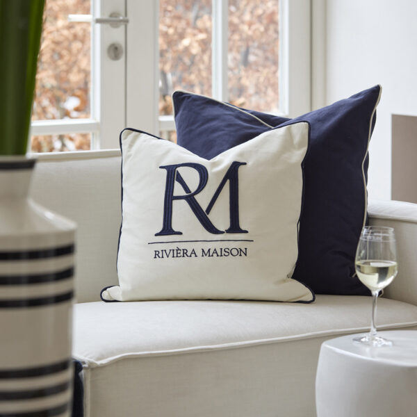 RM Monogram Pillow Cover white 50x50, Kissenbezug – Bild 7