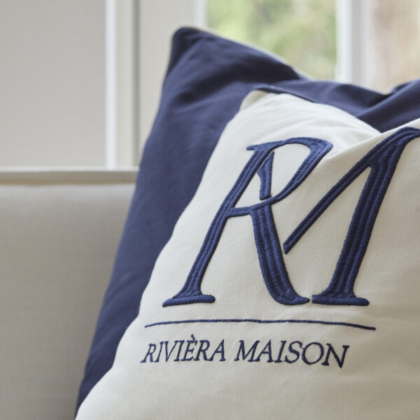 RM Monogram Pillow Cover white 50x50, Kissenbezug – Bild 4