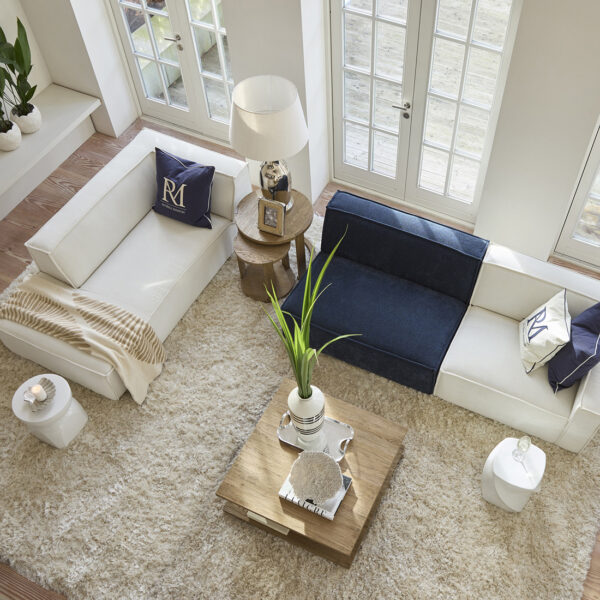 RM Monogram Pillow Cover white 50x50, Kissenbezug – Bild 5