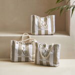 RM Monogram Cotton Bag flax, Strandtasche – Bild 2