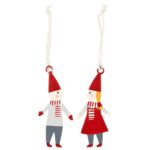 My Nostalgic Christmas Wichtelpärchen zum aufhängen 2pcs., Weihnachtsdeko