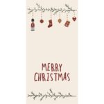 Serviette Merry Christmas Weihnachtsgirlande 16 Stck.