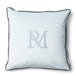 RM Monogram Milo Pillow Cover blue 50x50, Kissenbezug