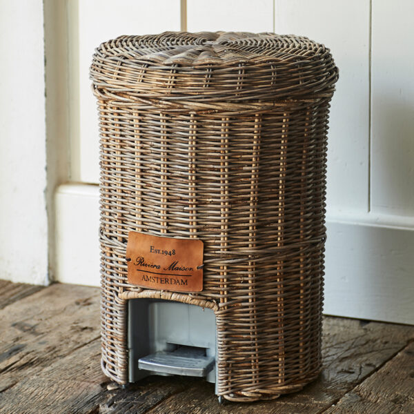 Rustic Rattan Classic Bin, Abfalleimer – Bild 2