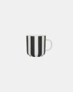 Toppu Mug white / black 350ml 9cm