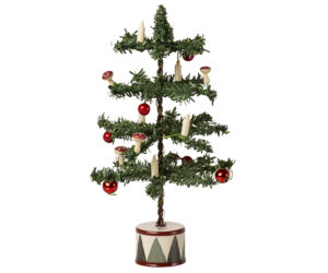 Tannenbaum beleuchtet Maus 16cm, Puppenhauszubehör