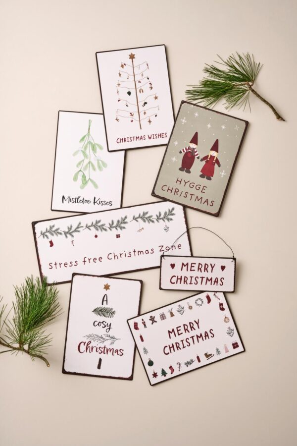 Metallschild Hygge Christmas 20x14cm – Bild 2