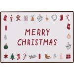 Metallschild Merry Christmas 14x20cm
