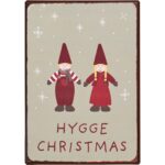 Metallschild Hygge Christmas 20x14cm