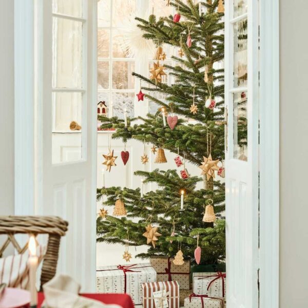 My Nostalgic Christmas 5er Set Stoff Sterne zum aufhängen, Adventsdeko – Bild 3