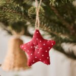 My Nostalgic Christmas 5er Set Stoff Sterne zum aufhängen, Adventsdeko – Bild 2