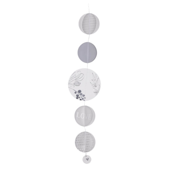 14335 Homekette Girlande "Wolke Sieben" silber 50cm â Bild 1