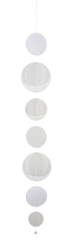 Homekette Girlande "Living" weiß mittel 100cm + 40cm Band