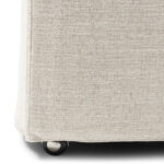 Firenze DC Loose C w Wheels An White, Esszimmerstuhl mit Rollen â Bild 4