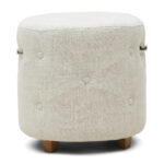 Bowery Footstool Antique White, Fußhocker