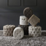 Bowery Footstool Antique White, Fußhocker – Bild 5