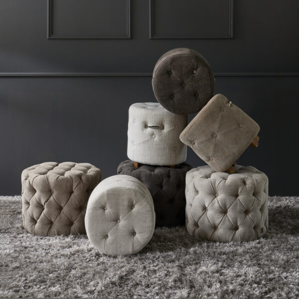 30402001_5 Bowery Footstool Antique White, Fußhocker – Bild 5
