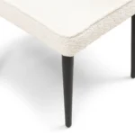 Antibes DAC Metal Leg Ivory White weiß, Esszimmerstuhl – Bild 2