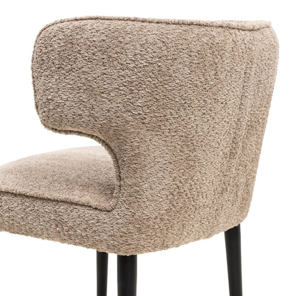 Antibes DAC Metal Leg Soft Walnut beige, Esszimmerstuhl – Bild 4