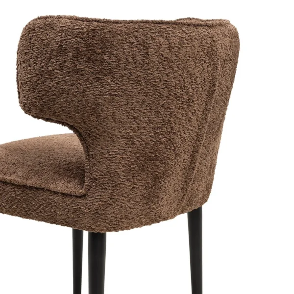 Antibes DAC Metal Leg Umber Brown braun, Esszimmerstuhl – Bild 6