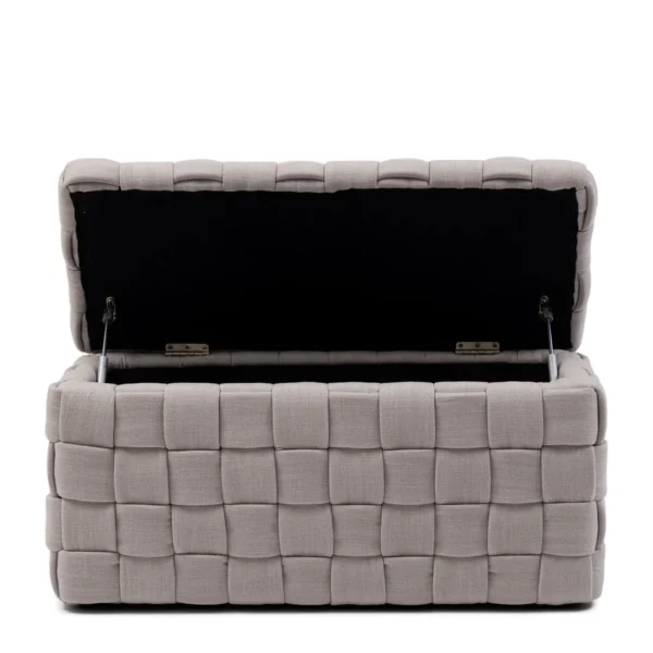 Bowery Footstool Antique White, Fußhocker Truhe – Bild 2