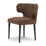 Antibes DAC Metal Leg Umber Brown braun, Esszimmerstuhl – Bild 2