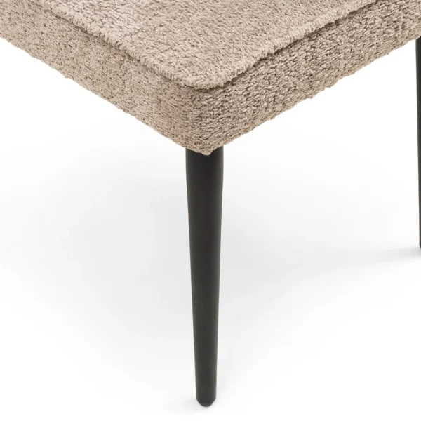 Antibes DAC Metal Leg Soft Walnut beige, Esszimmerstuhl – Bild 5