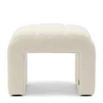 Brera Stool peluche bouclé, simply white, Hocker