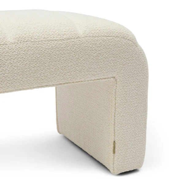 Brera Stool peluche bouclé, simply white, Hocker – Bild 2