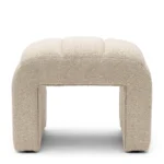Brera Stool peluche bouclé, natural grey, Hocker