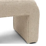 Brera Stool peluche bouclé, natural grey, Hocker – Bild 2