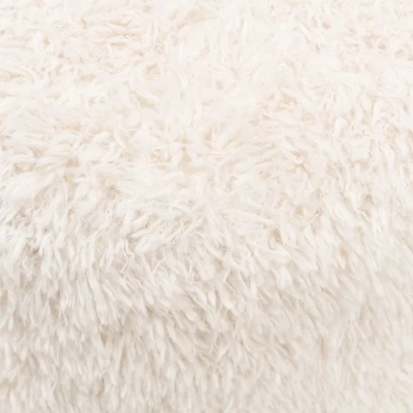 Bowery Footstool Poodle Weave white lion, Fußhocker – Bild 5