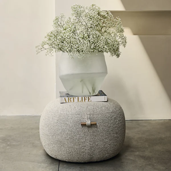 Aspen Footstool dune sand, Fußhocker beige – Bild 2