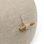 Aspen Footstool dune sand, Fußhocker beige – Bild 3