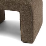 Brera Stool peluche bouclé classic brown, Hocker – Bild 2