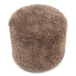 Bowery Footstool Poodle Weave Raccoon taupe, Fußhocker – Bild 7