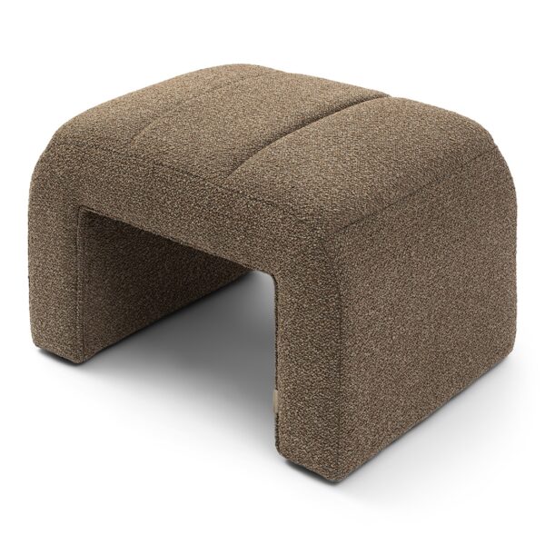 Brera Stool peluche bouclé classic brown, Hocker – Bild 4