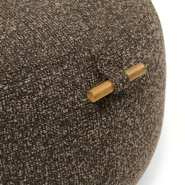 Aspen Footstool lush brown, Fußhocker braun – Bild 2