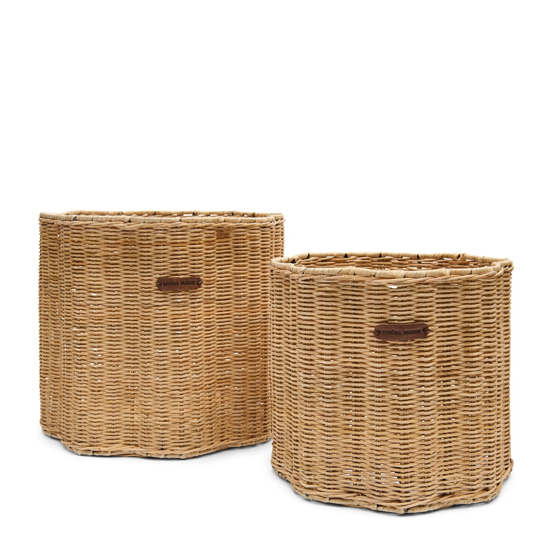 0545C8328C295969A16EAA280D2820576CEC0328 Rustic Rattan Blossom Basket Set of 2, Set Aufbewahrungskörbe – Bild 1